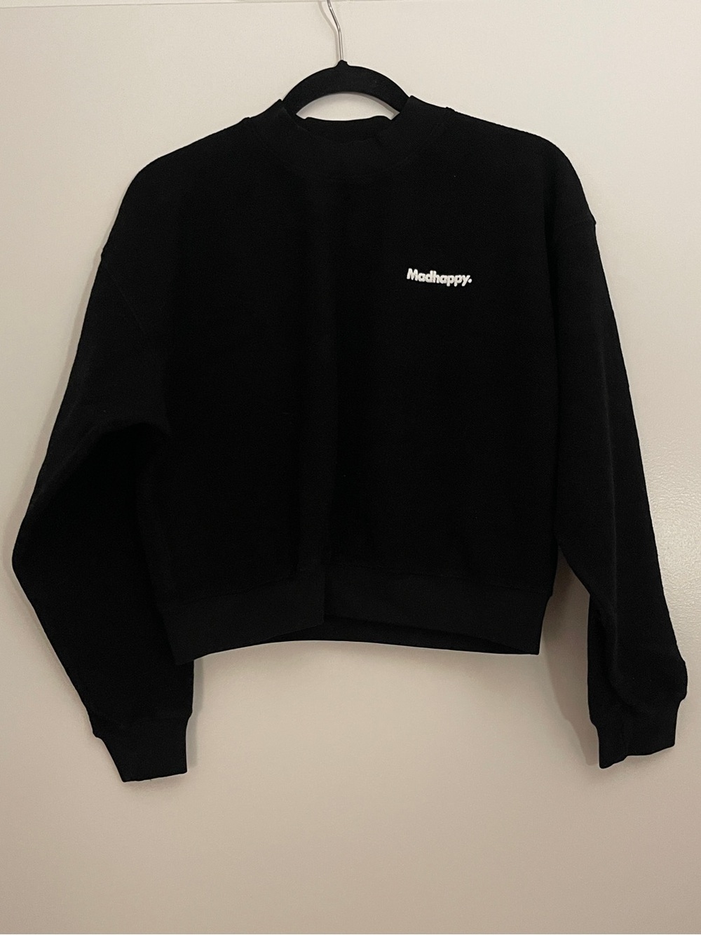 Madhappy Cropped Black Sweatshirt